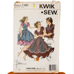 Sealed Kwik Sew 1160 Square Dancing Dress Pattern